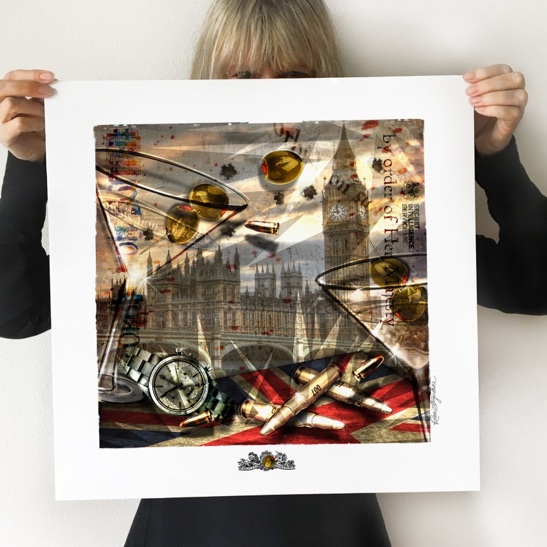 007 James Bond Martini Prints Triple Set Collector's Etsy