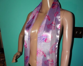 Vintage Purple & Pink Hats Scarf pinup retro rockabilly head wrap bow flowers feathers
