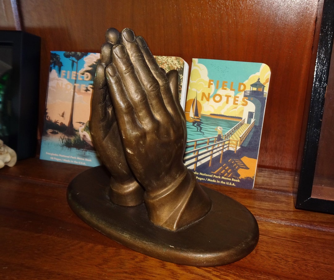 Vintage Ceramic Praying Hands Statue Etsy