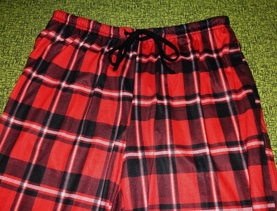 Red Black White Adult Women Pajama Shorts Holiday Birthday PJ