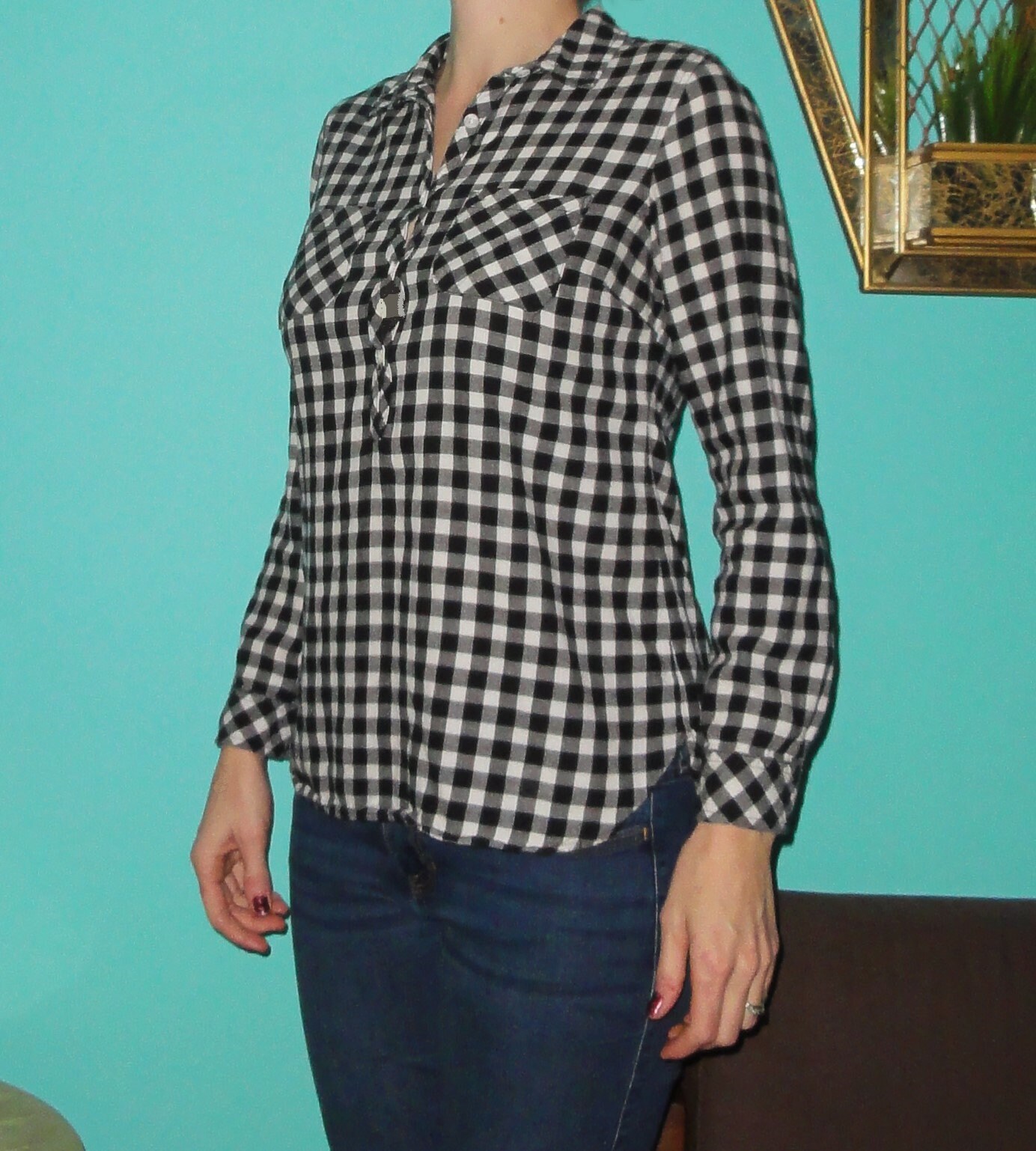 White Croft \u0026 Barrow Plaid Flannel S 