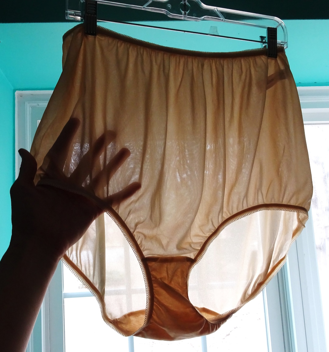 Vintage Nude Nylon Underscore Granny Pantie Size 10 - Etsy