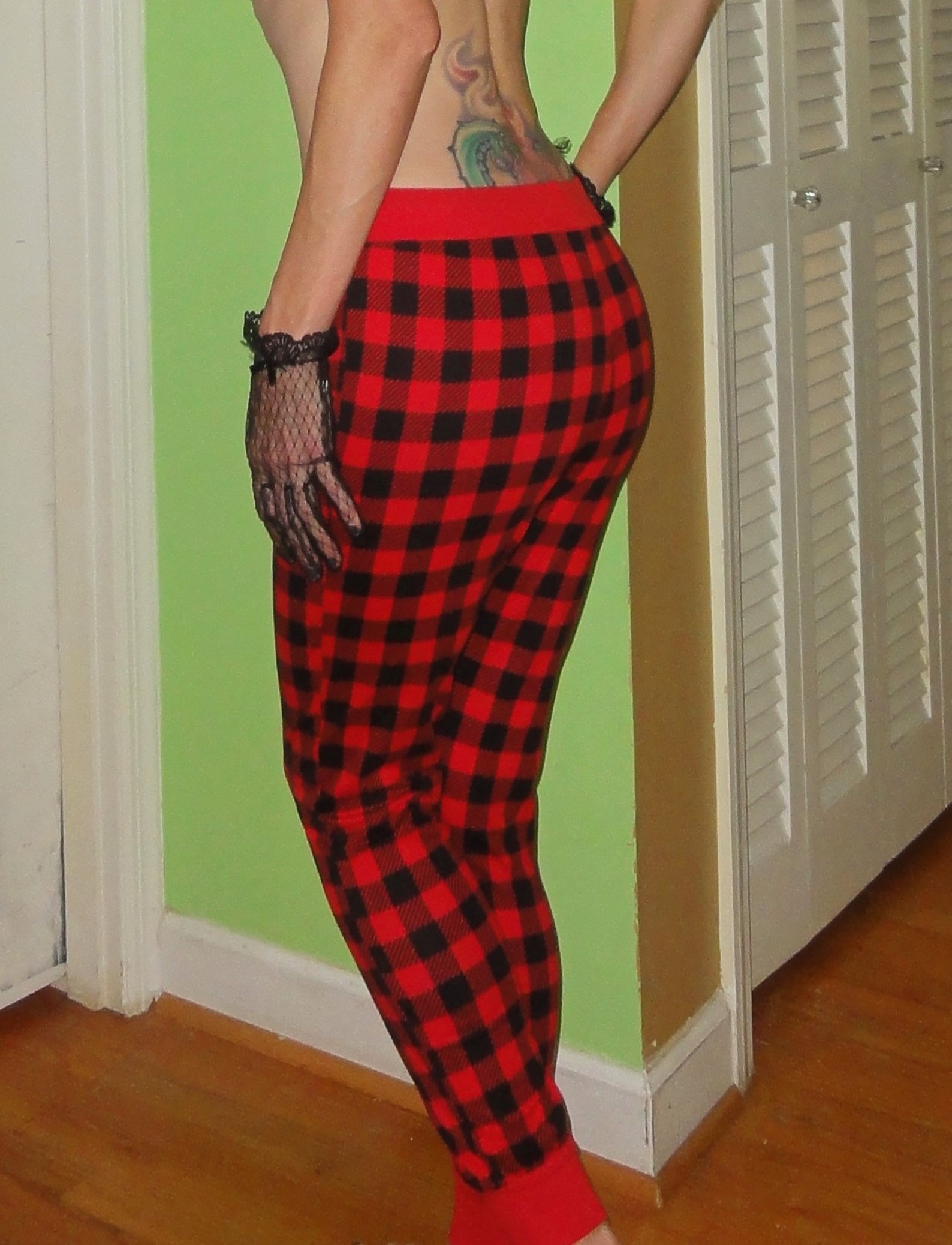 Vintage Red & Black Plaid Pajama Pants S sleepwear bottoms | Etsy