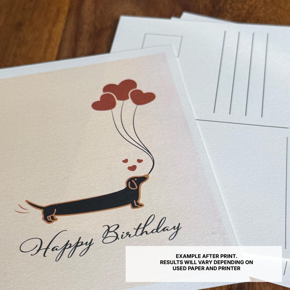Dachshund Birthday Card Printable | Cute Sausage Dog Card | Dog Lover ...