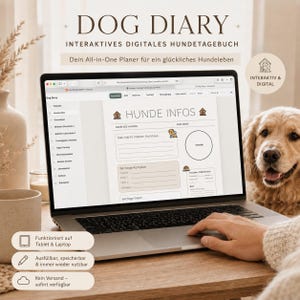 DOG DIARY – Hunde Trainingsplaner I Trainings-Tracker, Kalender & Hundetagebuch zum digital bearbeiten, ausfüllen und ausdrucken
