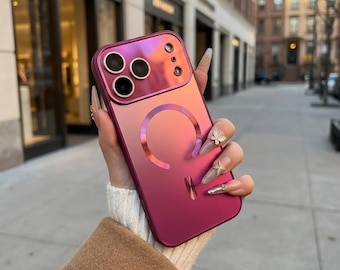 Matte Glitter MagSafe iPhone Case Laser Shimmer Luxury Cover for iPhone