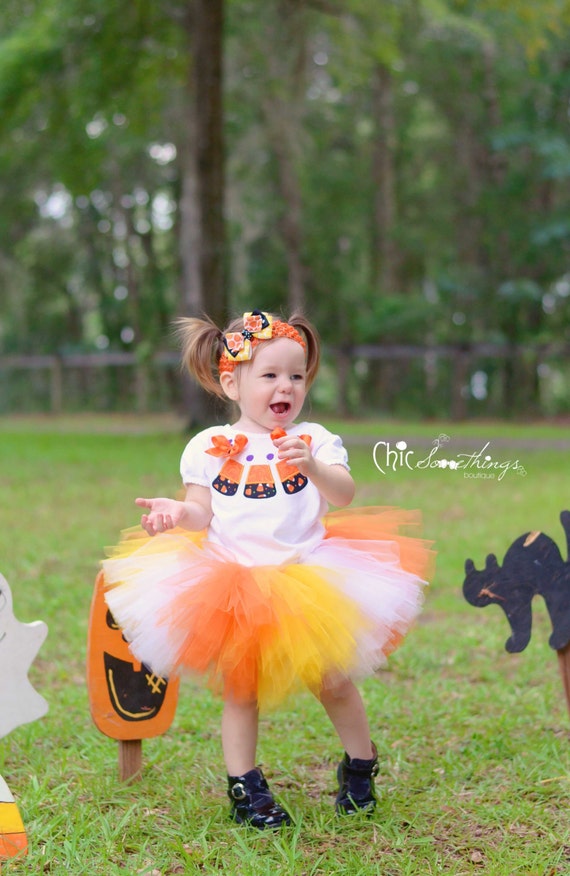 Items similar to Candy corn halloween Tutu, Baby Tutu, halloween tutu, Photo Prop Tutu, baby