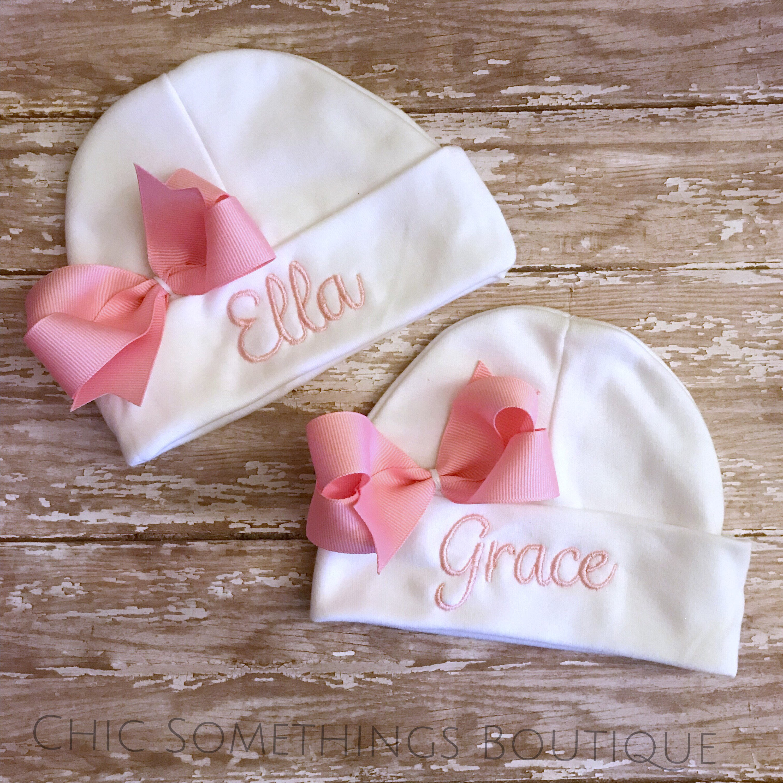Newborn hospital hat girl newborn hat hospital hat Etsy