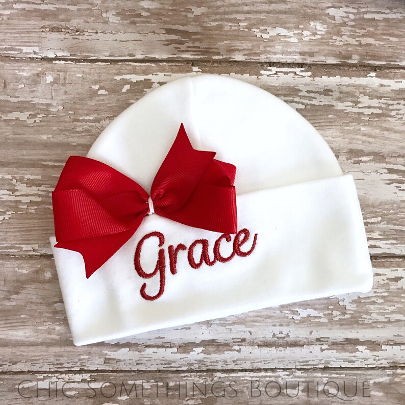 Newborn hospital hat girl newborn hat hospital hat Etsy