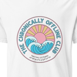 Nueva York, Camiseta del Club de los Desconectados Crónicos / Camiseta Divertida de Tecnología / Regalo para la Desintoxicación Digital