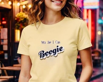 Yes Sir I Can Boogie T-shirt – Retro Disco Dansfeest T-shirt