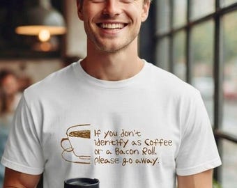 Koffie & Bacon Broodje T-shirt – Grappig Ontbijtshirt