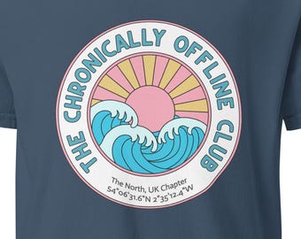 Noord-Engeland, Chronically Offline Club T-shirt | Retro internet graphic T-shirt | Grappig cadeau
