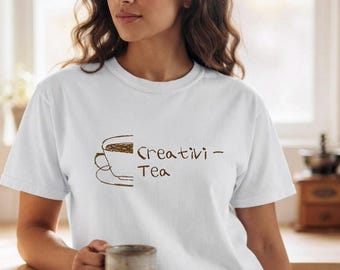 Creativi-Tea T-shirt – Slimme woordspeling met thee en koffie