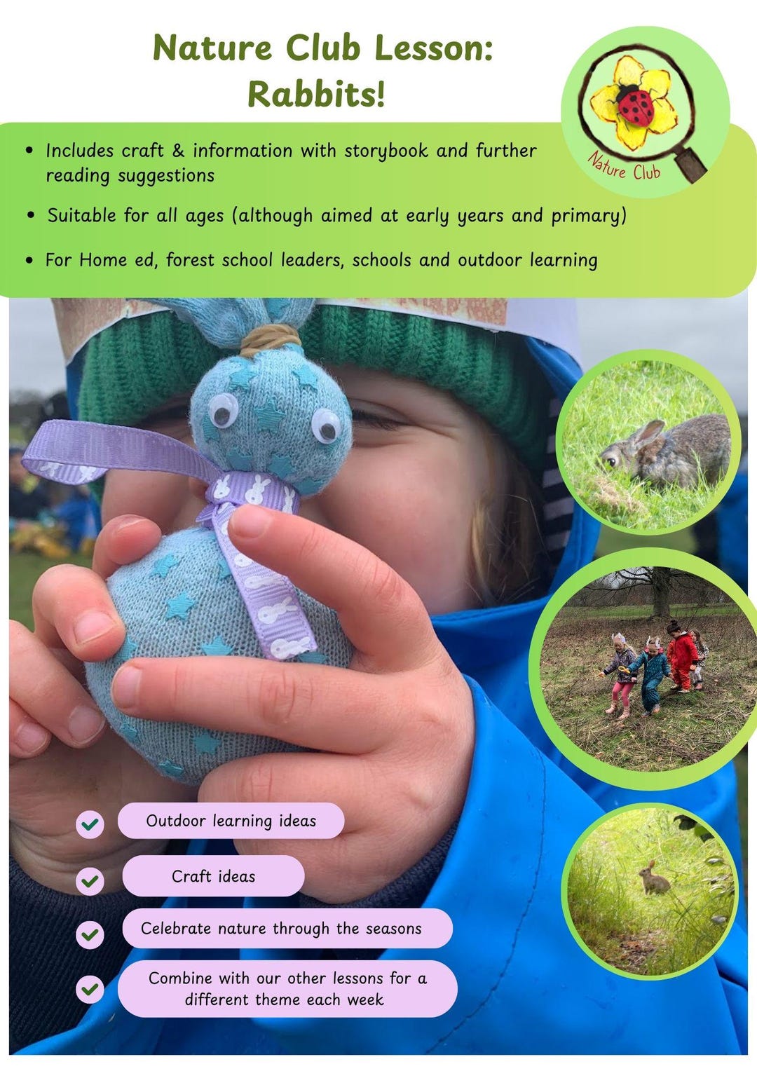 Nature Club Lesson Plan- Rabbits. Instant Download. - Etsy