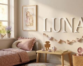 Custom 3D Wall Lettering – Personalized Business Logo & Name Sign – Self-Adhesive Modern Wall Decor