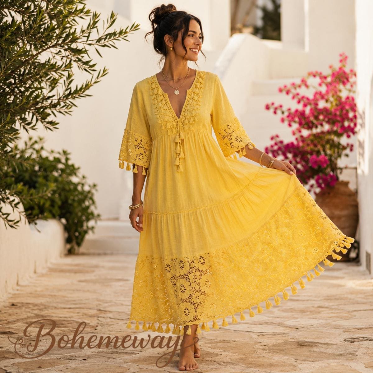 flowy romantic dress Women's 2026 Summer Flowy Maxi Dress Casual Sleeveless Spaghetti Strap –  Divahotcouture main image 1