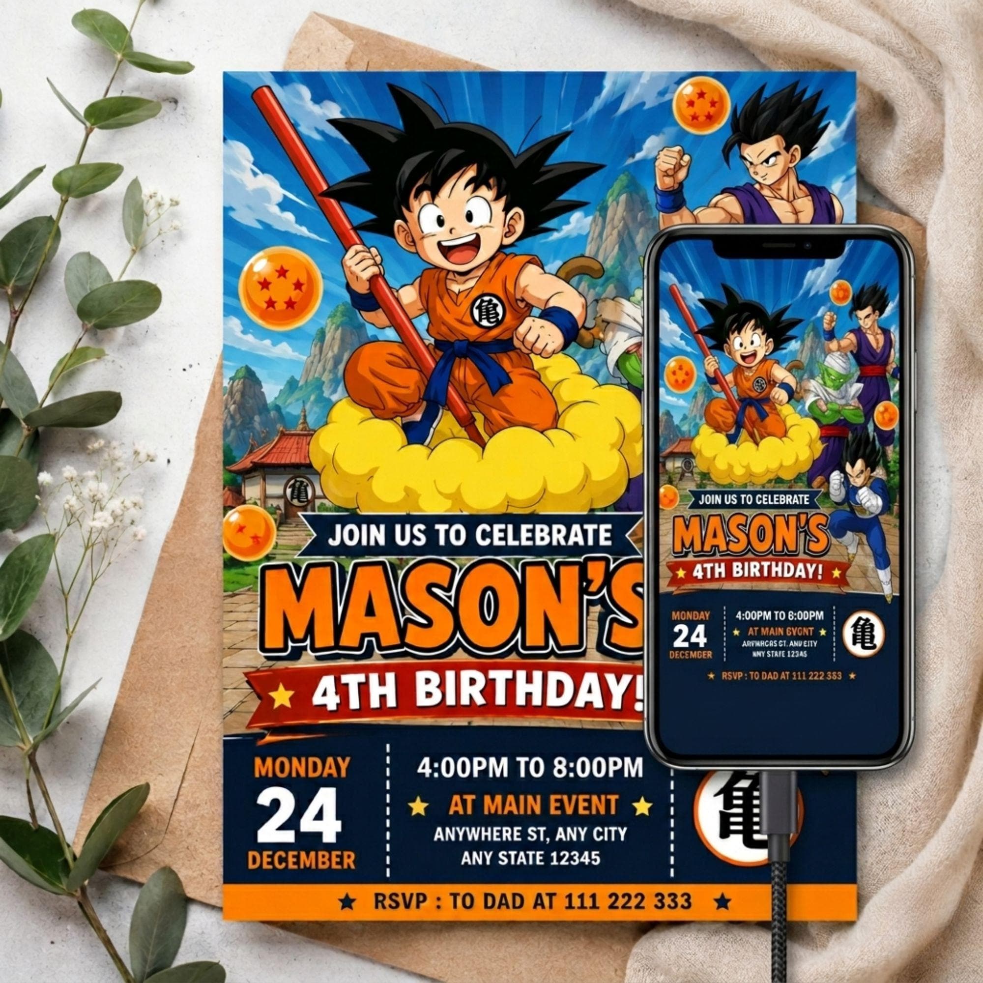 Goku birthday cards - Etsy 日本