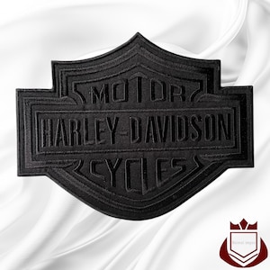 Harley-Davidson Bar & Shield Embroidered Patch (4 Inch) – Iron-On Biker Badge