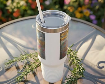 Calm Nature Quote Travel Mug | 40oz Insulated Tumbler