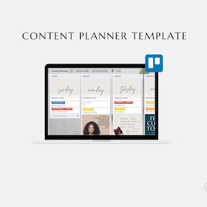Trello: Content Planner Template | Organized Business Template Shop