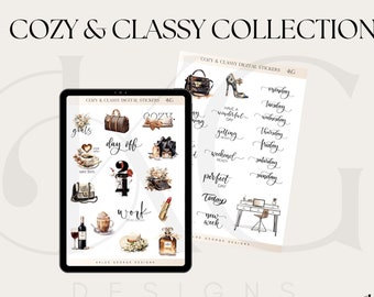 Cozy & Classy Stickers for GoodNotes, Notability, Ipad Planner