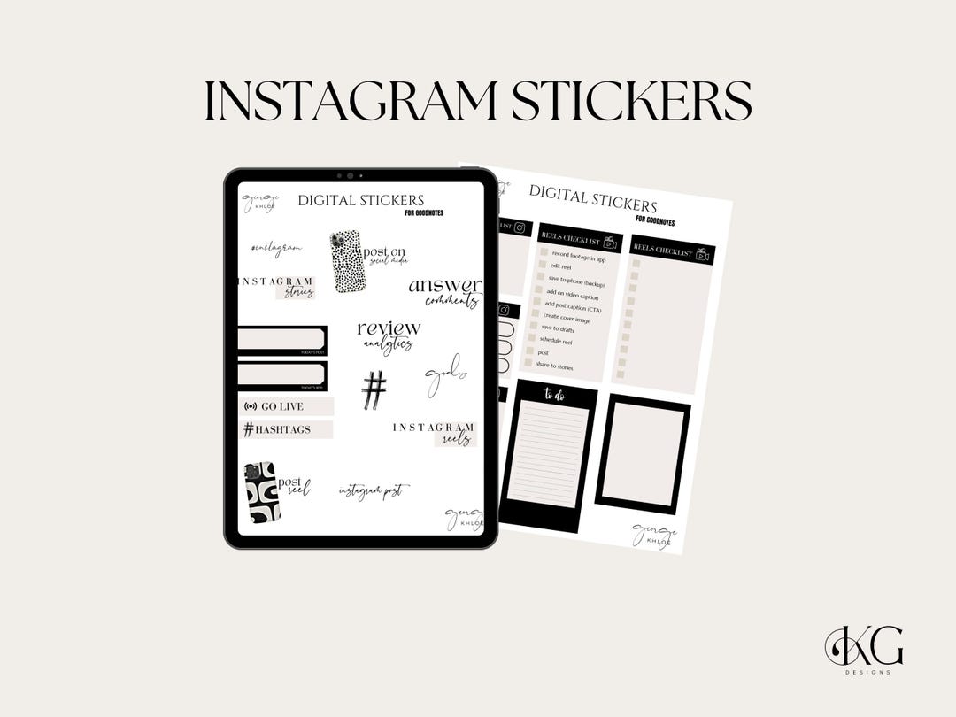 Content Creatore Sticker Instagram Content Creator Digital Sticker Collection, Digital Stickers ...