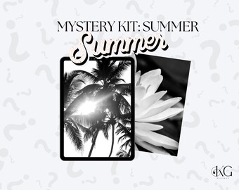 Mystery Kit for Summer | Complete Digital Sticker Set | Pre-Cropped Stickers | Goodnotes File | Individual PNG Images |