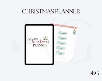 The Ultimate Christmas Planner | Christmas Digital Planner Sticker Book for Goodnotes Planner Widgets, Pre-cropped Christmas Stickers