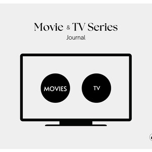 Aesthetic Digital Movie Journal |  Movie and TV Series Tracker | Movie and TV Log | Digital Journal