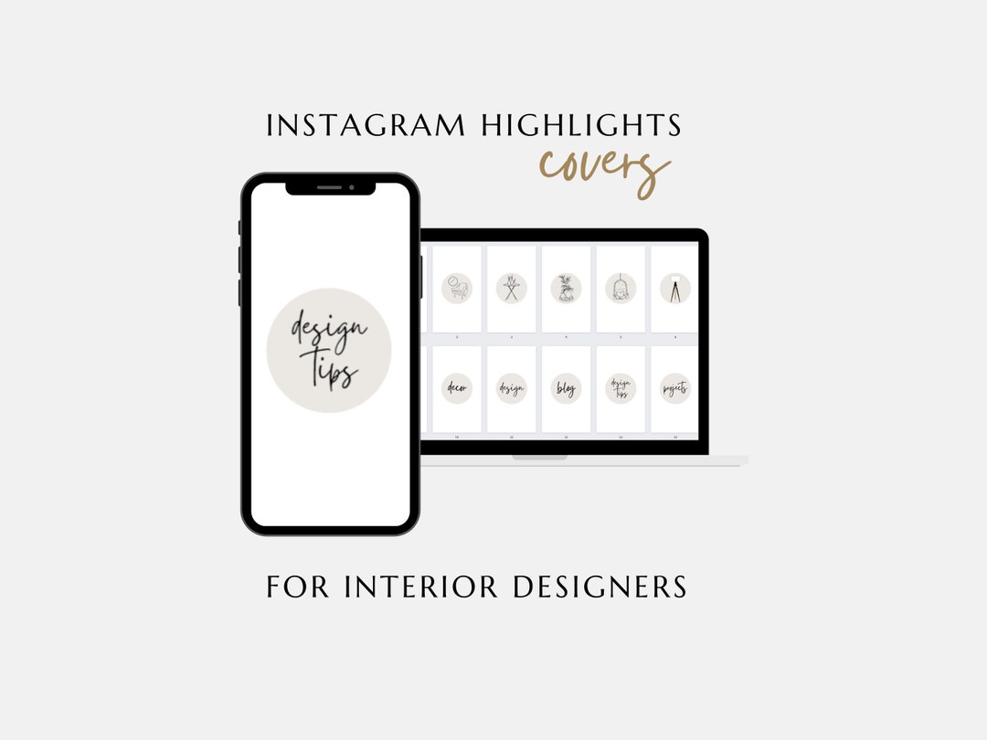 Instagram Highlight Covers for Interior Designers - Etsy
