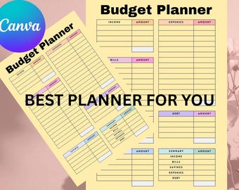 Kalkylbladsmall för budgetplanerare: Månadsbudget i Google Sheets och Excel, veckovis/tvåveckovis löneutgiftsspårning