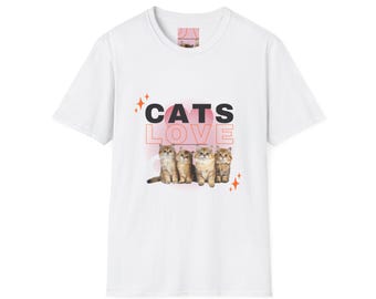 Camiseta minimalista para mamás introvertidas con gatos / Camiseta divertida y estética para amantes de los gatos / Regalo para introvertidos y dueños de gatos