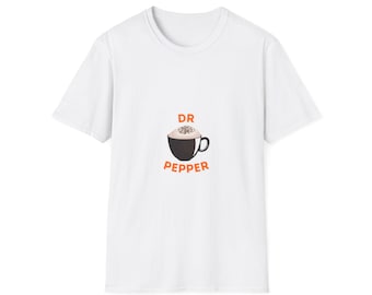 Dr Pepper-inspirerad t-shirt retro läskälskare tee rolig kaffe grafisk t-shirt vintage läsk estetisk tee