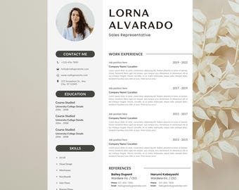 Plantilla de currículum para hermandades femeninas en Canva, editable. Plantilla de currículum para reclutamiento universitario. Currículum rosa y verde para hermandades femeninas. Descarga instantánea.