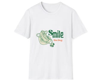 Camiseta divertida de perrito caliente, camiseta retro de barbacoa, colores cómodos, camiseta del 4 de julio, linda camiseta gráfica de picnic de verano, regalo para amantes de la comida