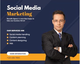 Plantilla imprimible para agencia de redes sociales / Kit para gerentes, incorporación de clientes, calendario de contenido, editable en Canva