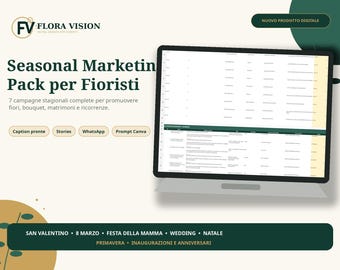 Florist Seasonal Marketing Pack, 7 Campaigns, Social Captions, Instagram Stories, WhatsApp Scripts & Canva Prompts