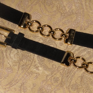 Vintage Gold Chain Belt L - Etsy display picture 1