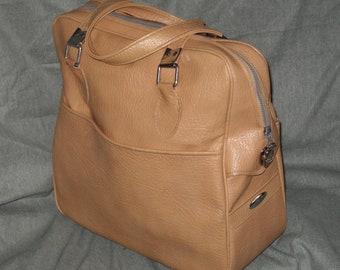 Sears Vinyl Overnight Bag Carry On Travel Vintage