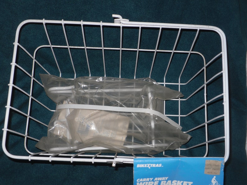 Bicycle Basket Metal Front Lift Off Vintage Carry Away