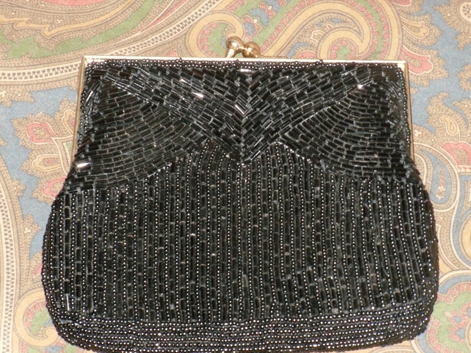 Magid Black Beaded Evening Purse Handbag Vintage - Etsy