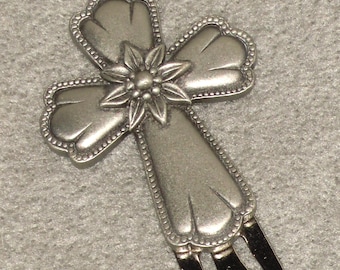 Avon Pewter Cross Bookmark Vintage Book Page Marker