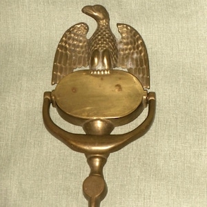 American Eagle Brass Door Knocker Vintage