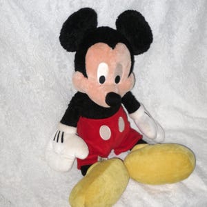 Mickey Mouse Large Stuffed Animal Vintage Disney World Plush