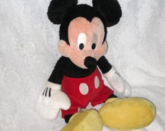 Mickey Mouse Large Stuffed Animal Vintage Disney
