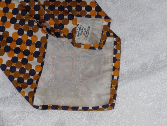 Men's Polka Dot Cotton Necktie Vintage Pauline Tr… - image 4
