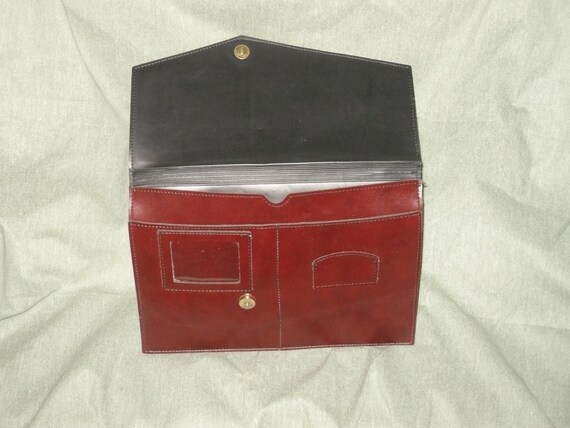 Faux Leather Envelope Portfolio Document Organizer - image 2