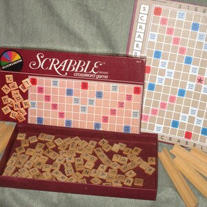 Scrabble Crossword Board Game by Selchow & Righter Vintage