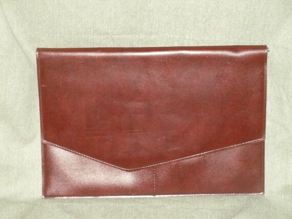 Faux Leather Envelope Portfolio Document Organizer - image 1